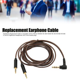 ASHATA 3.5mm to 2.5mm Aux Cable, 3.5mm to Dual 2.5mm Earphone Cable for Hifiman HE400S HE 400I HE560 HE350 HE1000 HE1000 V2, for Nighthawk Headphones, 120cm/47.2 inch