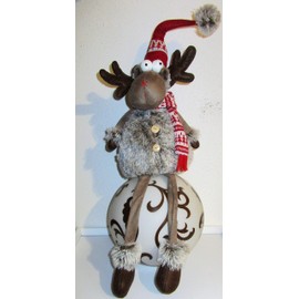 Decoration / Christmas Elk / Christmas / approx. 70 cm high /