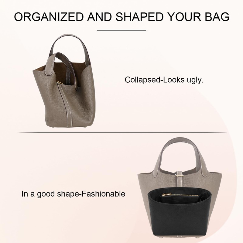 DOIAPUOS Handbag Organizer Insert Ultralight Paper Waterproof Inner Liner Compatible