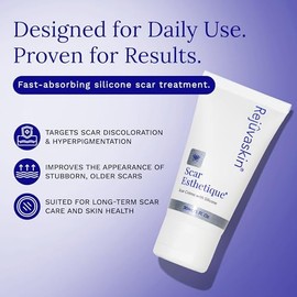 Rejuvaskin Scar Esthetique Cicatrices Crème con silicona, 1 oz