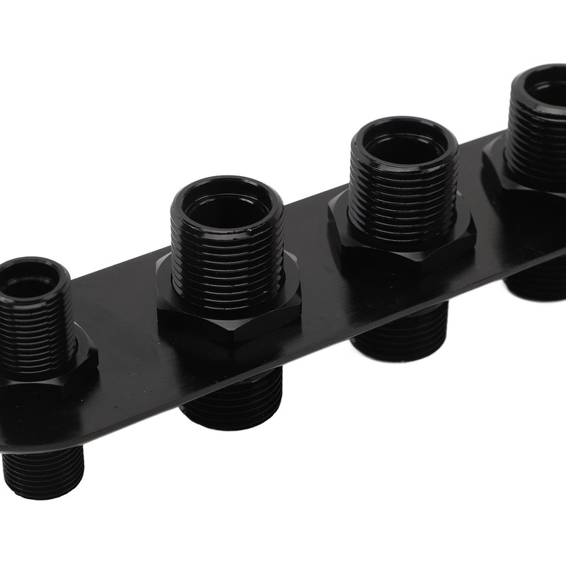 AC Bulkhead Billet Aluminium Alloy Universal 4 Ports Air Conditioning
