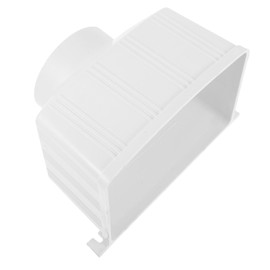 KONTONTY Square Rainwater Collection Module for Downspout PVC Diverter for Efficient Water Management