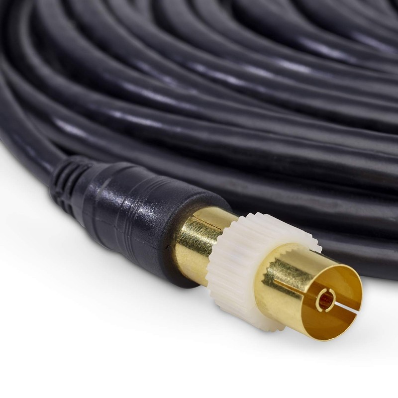 SSL Satellites 2 Meter 3C-2V Black Cable TV Aerial Lead