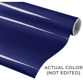 VViViD Dark Blue Gloss 11.8 Inches x 84 Inches (7 Feet) DECO65 Permanent Adhesive Craft Vinyl for Cricut, Silhouette & Cameo