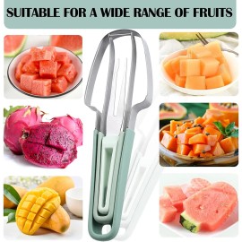 Unbranded 3 in 1 Watermelon Slicer Cutter Knife Server Corer Scoop Kitchen Knife Tools