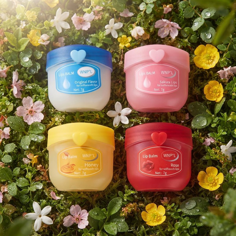 Kit Balsamos Hidratantes de Labios Resecos Tarrito Lip Balm Mascarilla