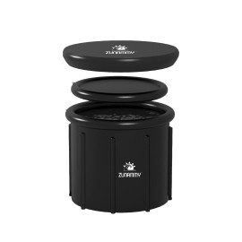 Zummy 100 Gal Cold Plunge Tub Portable Ice Bath Tub for Athletes and Foldable Ice P...