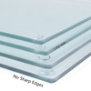 Hacaroa 4 Pack Tempered Glass Cutting Board with Rubber Feet,