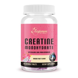 Creatine for Women, with Hydrolyzed Collagen, BCAA(2:1:1) & Panax Notoginseng Extract, Creatine Chews for Women Booty Gain, Lean Muscles, Recovery & Energy, Vegan, Sugar Free Creatine, 30 Servings