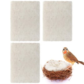 Nuanchu 3 Pcs Bird Nest Material Bird Nest Refill Material Hummingbird Nest House Gift Design Bird Nest Material for Bird Lovers, Winter Bird Bedding Gifts in Outdoor Indoor Patio (Nest Not Included)