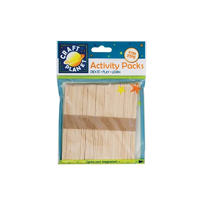 Craft Planet CPT 6681108 Lollipop Sticks, Natural, 50
