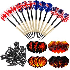 Nabance Darts for Dartboard Electronic 12 Pieces Darts Darts Darts Plastic Soft Dart Shaft with Dart Flights Dart Tips and Replacement and 36 Darts Tips