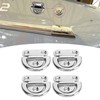 4 Sets Marine Grade Folding Pad Eye 316 Stainless Steel