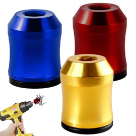 3Pcs Screwdriver Head Magnetic Ring, Screw Ring Set Removable Household Tool for Drills| Universal Bit Holder for Hex Screwdrivers & Power Bits | Alloy Screw Holder for DIY Repair