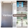 Cabin Hook Gate Hook Lock Black,2Pcs 75mm Stainless Steel Heavy