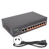 PoE Switch 8 Ports 10/100Mbps 90W RJ45 Adaptive Port LED