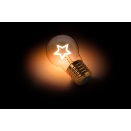 Suck UK, Rechargeable Table Lamp, Star Shaped Battery Operated Table Lamps, USB Light & Star Light Desk Decor, Battery Light Bulb, Cordless Lamps & Edison Bulb LED Lamp, Night Lights For Bedroom