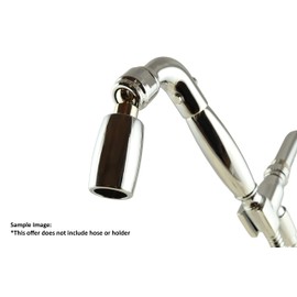 High Sierra's Solid Metal Handheld Showerhead with Trickle Valve - WaterSense Certified Low Flow 1.8 GPM - Stunning Chrome Finish