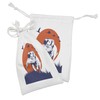 Ambesonne Hunting Fabric Pouch Set of 2, Cocker Spaniel Breed