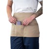 Mirabella Health & Beauty Espresso Zip Pockets Waist Apron Beige