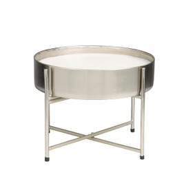 Deco 79 Metal Candle Sweet Bamboo Scented Wide 110 oz 5 Wick with White Wax, 12" x 12" x 10", Silver