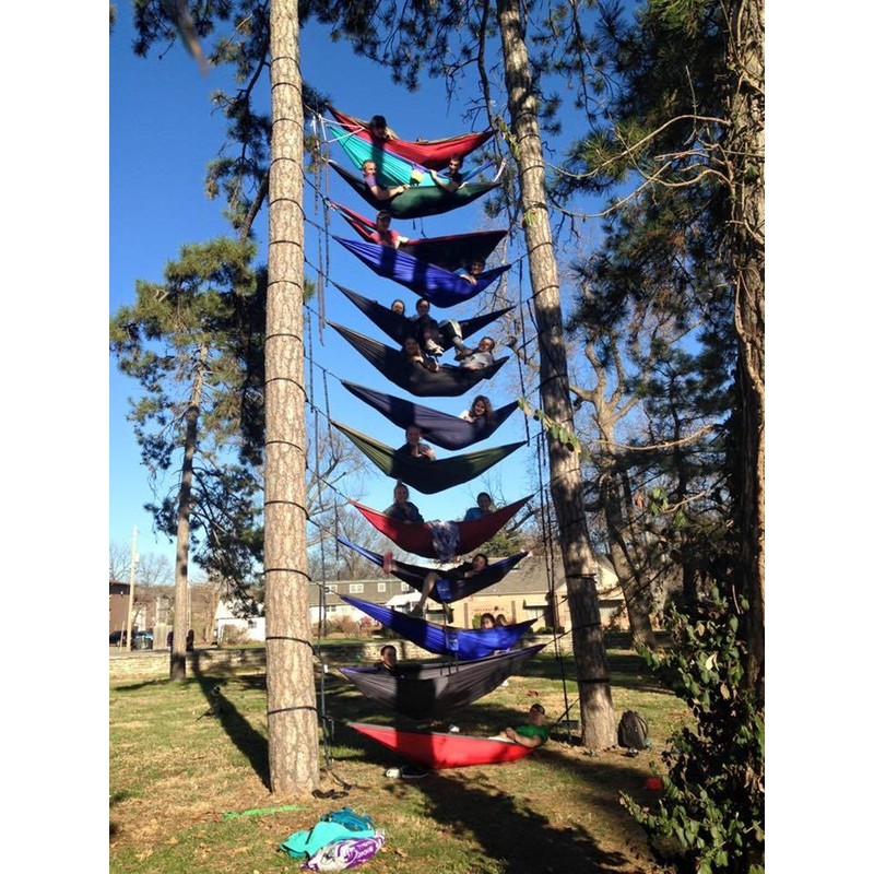 NATUREFUN Camping Hammock Accessories Suspension System Hammock Tree Straps 2000+