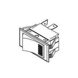 RPI White Panel Mount 15A 125VAC DPST On/Off Switch for GX-770