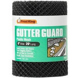 Frost King VX620 6" X 20' Black Plastic Mesh Gutter Guard
