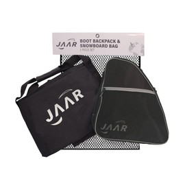 TRANSPACK Unisex Adult Jaar Lowrider 57L Water-Resistant Padded Rectangle-Shaped Ski/Snowboard Boot Backpack & 165cm Snowboard Bag Combo, Black (4412-01)