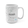 Hometown Bias Westwood, Massachusetts MA Map Mug (15 oz)