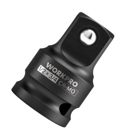 WORKPRO Impact Socket Adapter 1/2" F to 3/4" M Cr-Mo Steel Socket Adapter Set