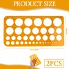 Circle Stencil Template, Plastic Template with 36 Circles Circular Ruler