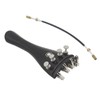 3 in 1 Ebony Tailpiece with Rope Fine Tuners Kits