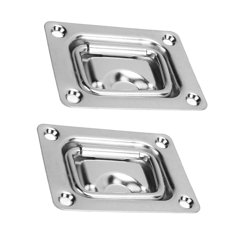 76 X 57mm 2PCS Flush Lift Pull Ring Handle 304