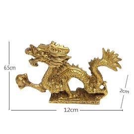 Feng Shui Goods, Dragon Dragon Liu, Luxury Feng Shui Item, Luck Up, Money Luck, Figurine, Copper