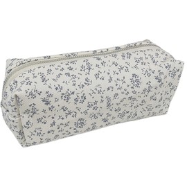 SSyang Pencil case with pencil case, pencil case with pencil case, small flowers, for cosmetic bag, purse, key bag, White369, No