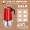 Suiitat Moka Pot, 6 Cups (10.6 oz) Stovetop Espresso Maker,