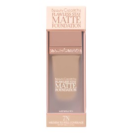 Flawless Stay Matte Foundation Waterproof Beauty Creations Tono 7n