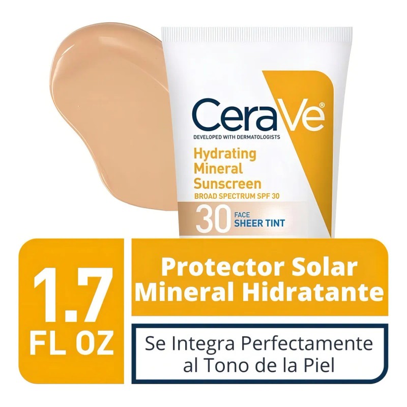 Cerave Protector Solar Tintado Spf 50ml Botellas