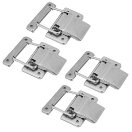 4Pcs Stainless Steel Hardware Cabinet Case Spring Loaded Latch Catch Toggle Hasp Cabinet Furniture Latches