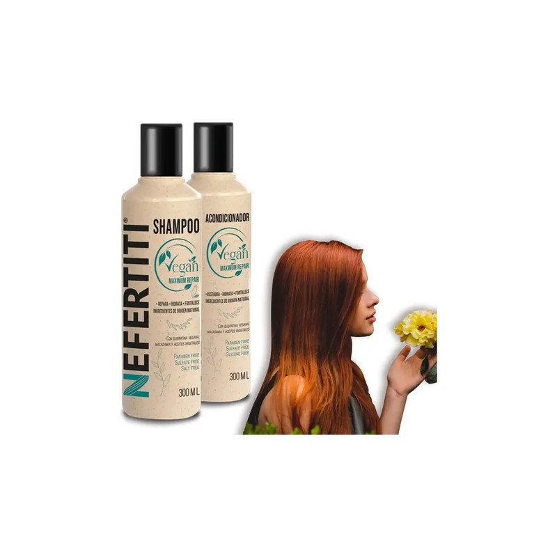 Kit Shampoo + Acondicionador Sin Sulfato Sin Parabenos Vegan