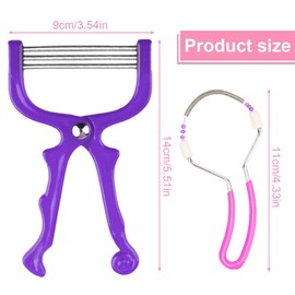 CJZZ 3-Piece Set Facial Hair Remover for Women Spring Facial Hair Remover Hair Removal Face Women's Manual Epilator Face Lip Epilator Facial Hair Remover
