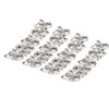 4Pcs Crystal Shoe Buckle 4.3in Long 1.3in Wide Sparkling Easy