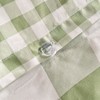 OHS Green Gingham Check Bedding Set, Single Duvet Covers Check