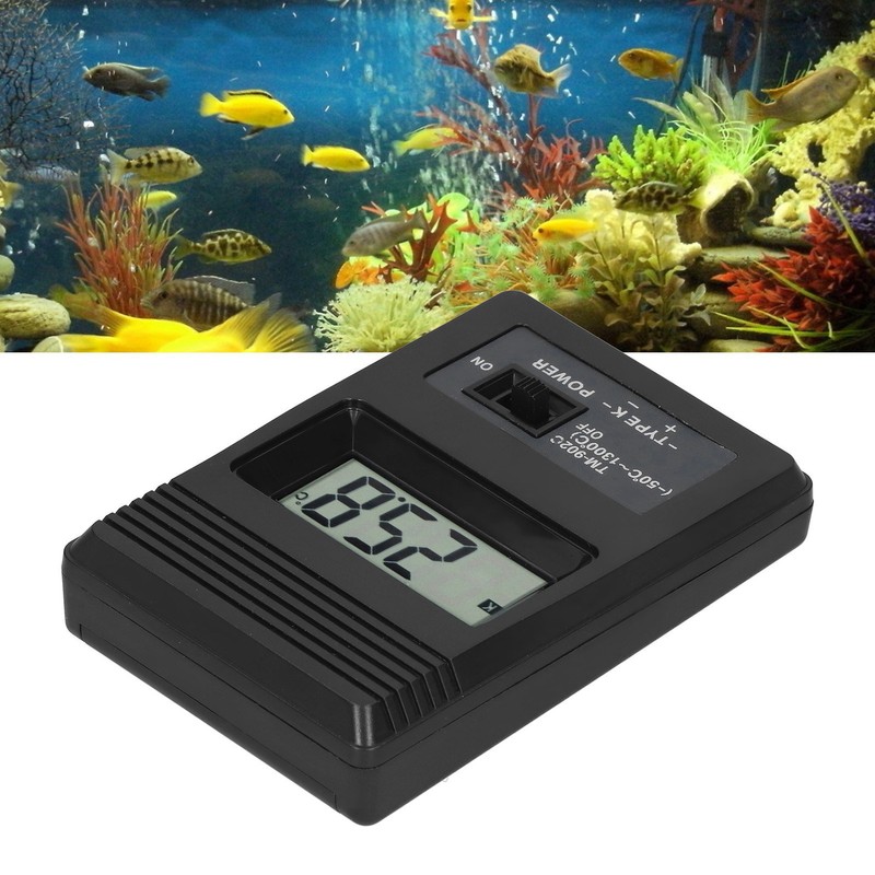 Digital Temperature Meter LCD Display Environment Thermometer Measuring Tool TM902C