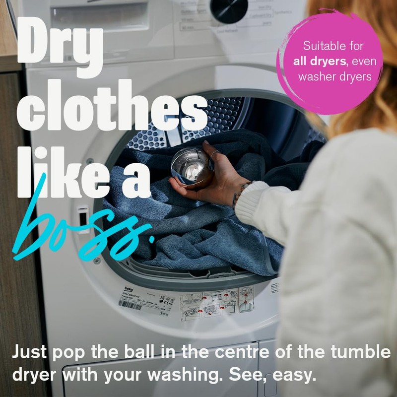 Boss It Rapid Dryer Ball for Tumble Dryer with Reflective