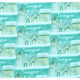 1/2 Yard - Christmas All is Calm All is Bright Scenic Pastels Cotton Fabric (Great for Quilting, Sewing, Craft Projects, Throw Pillows & More) 1/2 Yard X 44"