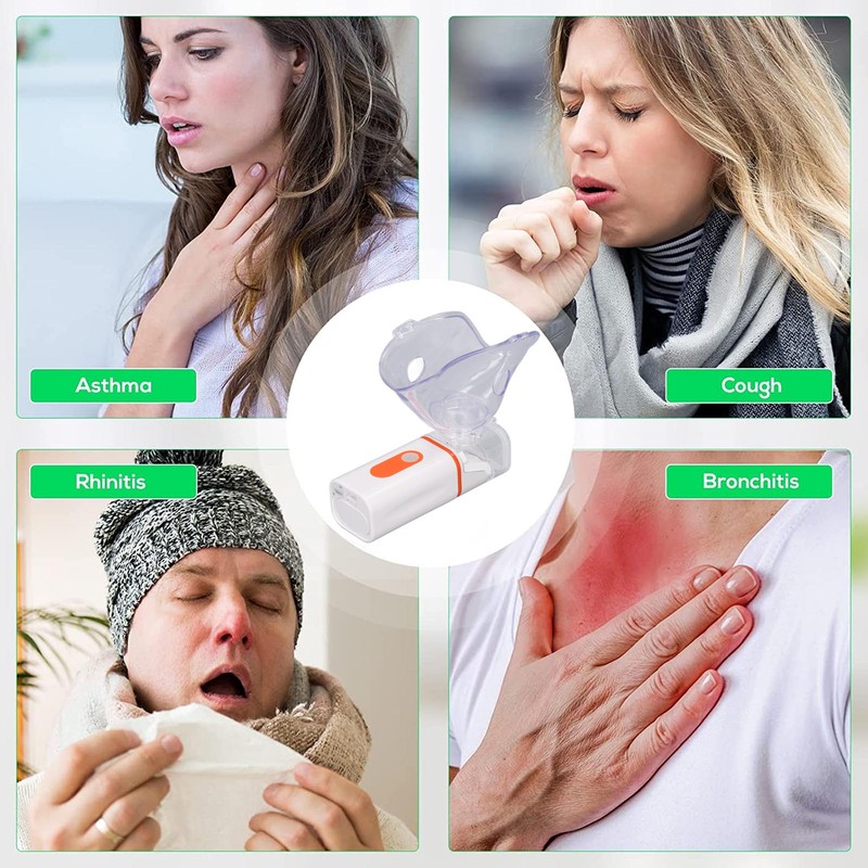 Portable Nebulizer Quiet Cool Mist Steam Inhaler Adult Kids Handheld