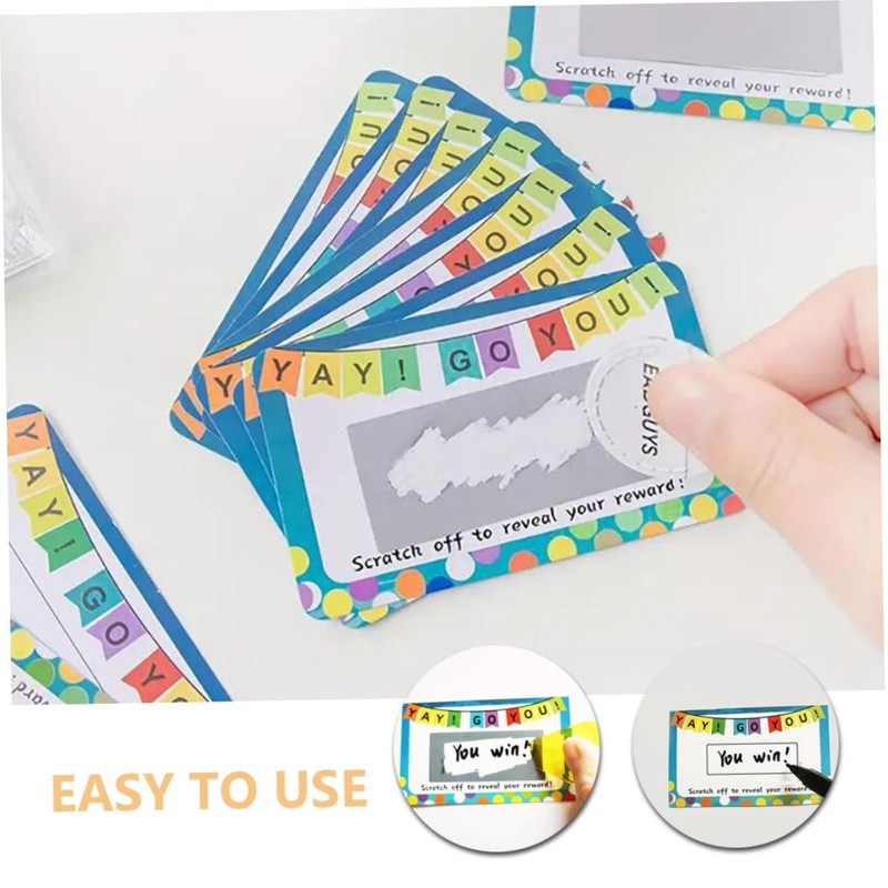 DOITOOL 50sheets DIY Scratch Off Cards for Party Surprises Create
