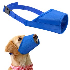 Coppthinktu Dog Muzzle for Small Medium Large Sized Dogs Anti Biting Barking Chewing, Soft Dog Muzzles Adjustable Drinkable Mouth Guard Cover for Puppy Licking Grooming